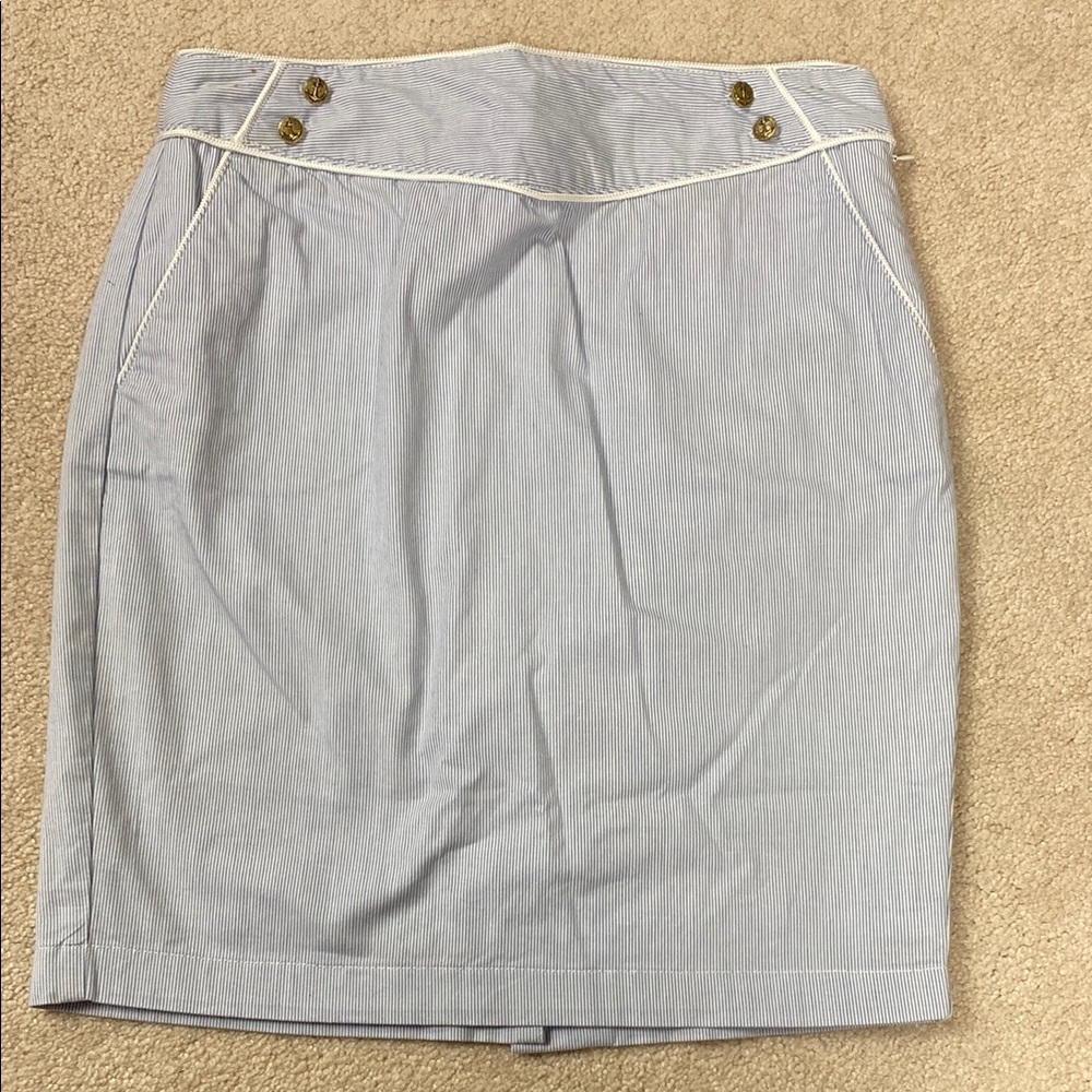 Vineyard Vines nautical seersucker pencil Skirt ❤️